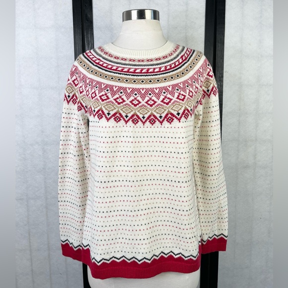 Talbots Sweaters - Talbots Christmas holiday Multicolor Knit Sweater